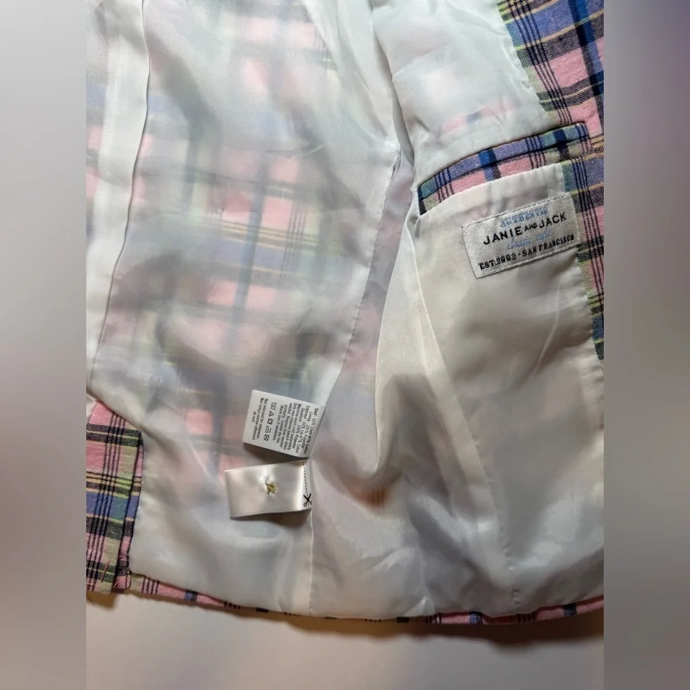 Jamie & Jack Boys Plaid Blazer Size 2T